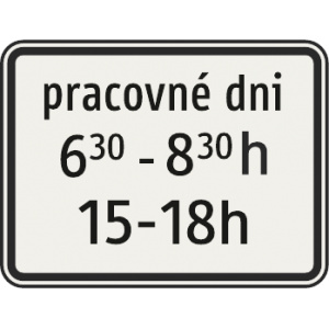 Dodatkové tabuľky / Dodatkové tabuľky - foto
